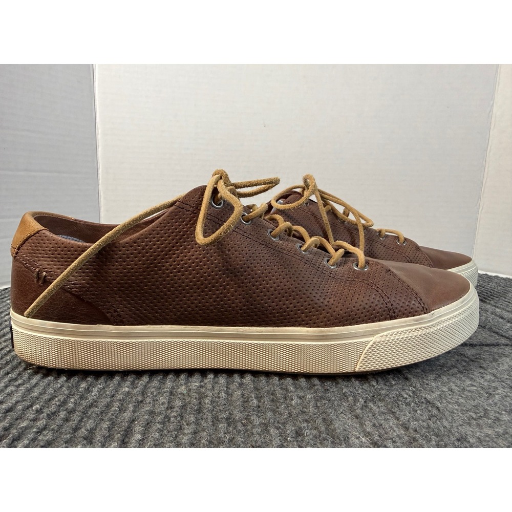 Sperry Mens PlushWave Perforated Leather Sneakers Brown STS22188 Low Top 10 - Picture 2 of 8